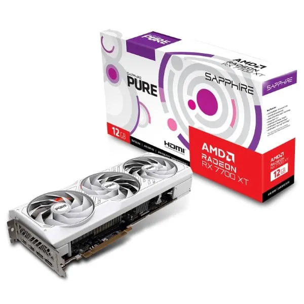 Sapphire PURE RX 7700 XT 12GB (WHITE) – ModxComputers