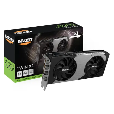 【新品未使用】INNO3D RTX 5060 TWIN X2 INNO3D GEFORCE RTX™ 5060 TWIN X2 OC | INNO3D - GRAPHICS CARDS