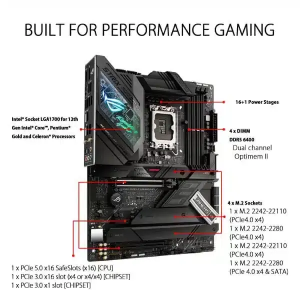 PCパーツ ASUS - ASUS ROG STRIX Z690-F GAMING ROG STRIX Z690-F GAMING WIFI | ROG Strix | Gaming